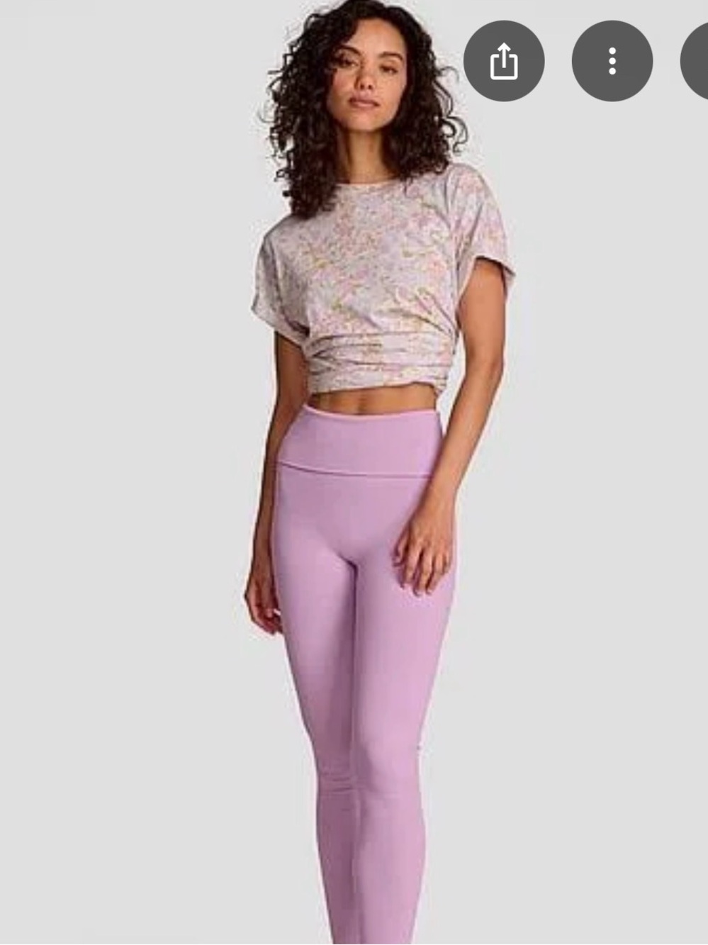 PINK Victoria's Secret Ribbed leggings in Slate Blue